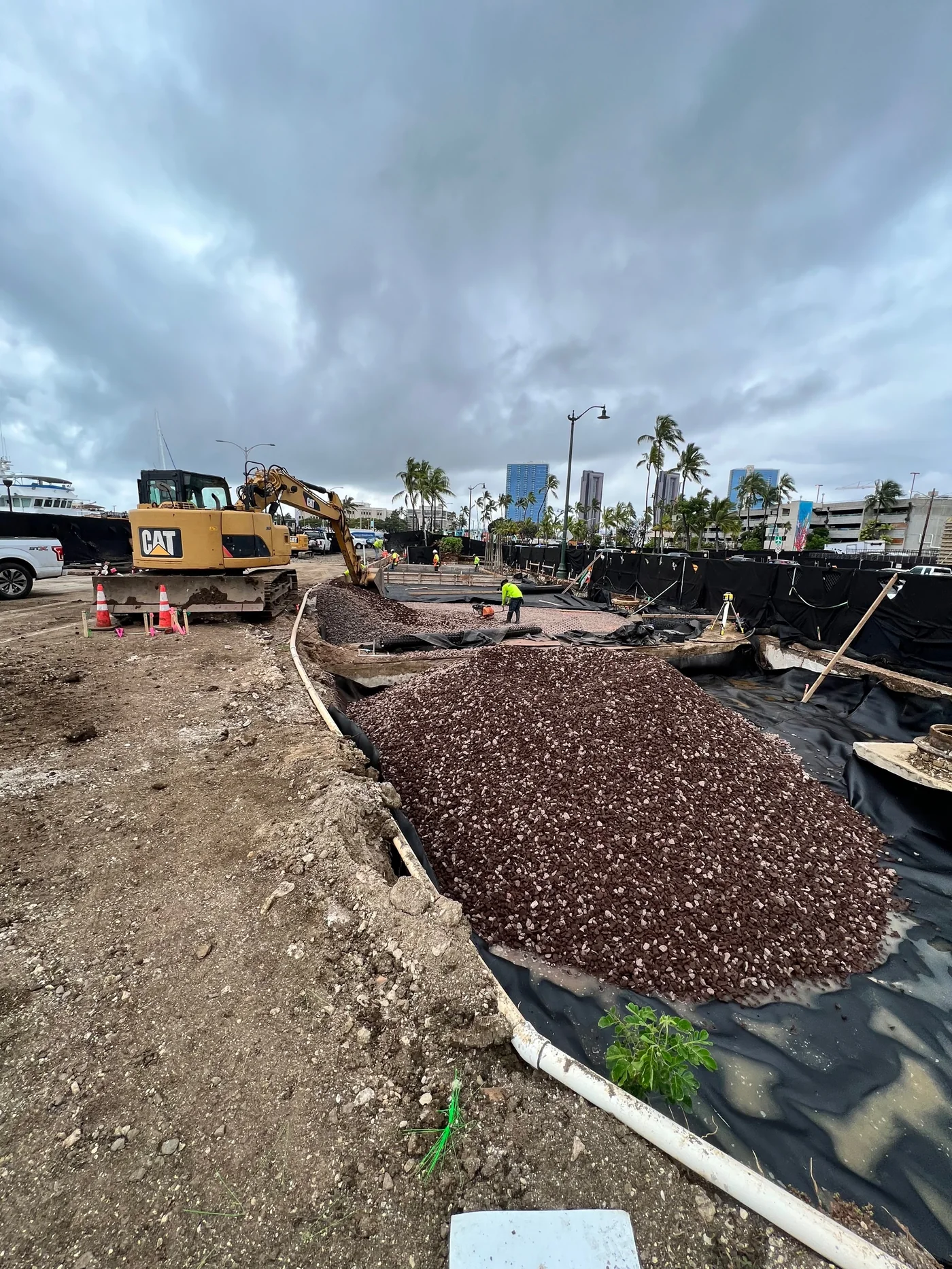 MIRA field work supporting the walkway's civil infrastructure.